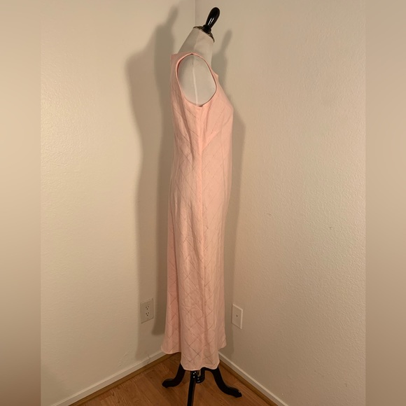 NWT Nikki Valenti Pink Linen Lined Dress - Size 12 - Picture 6 of 6